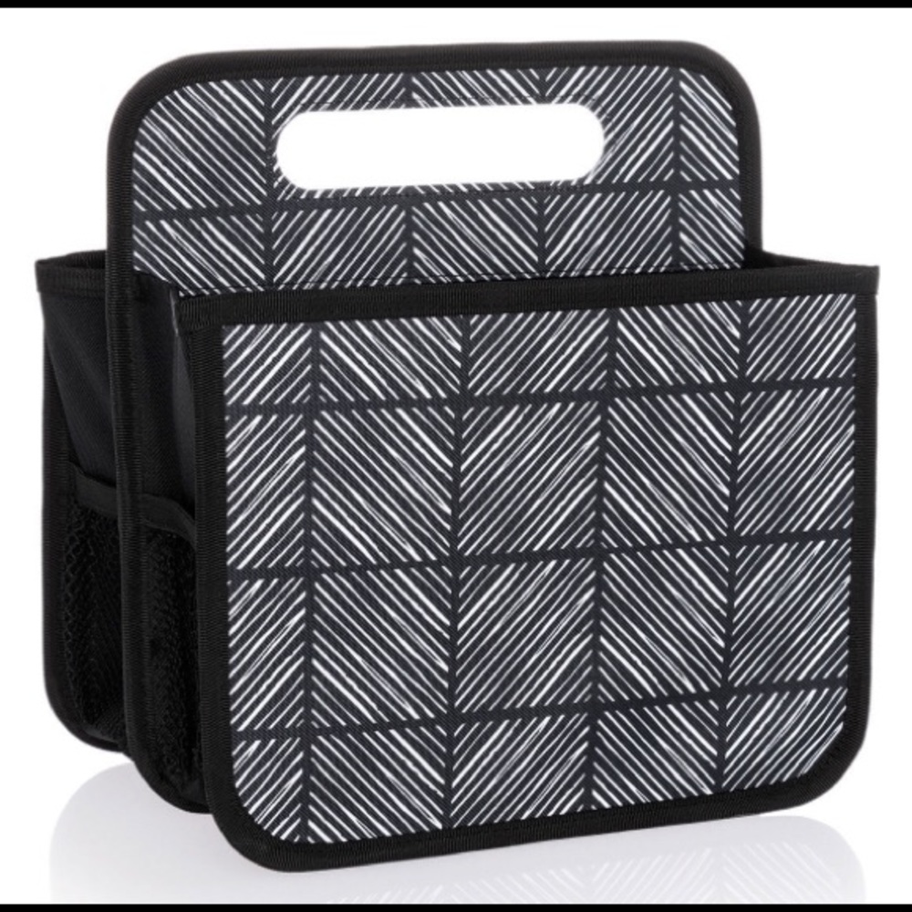 Double Duty Caddy in Chevron Squares